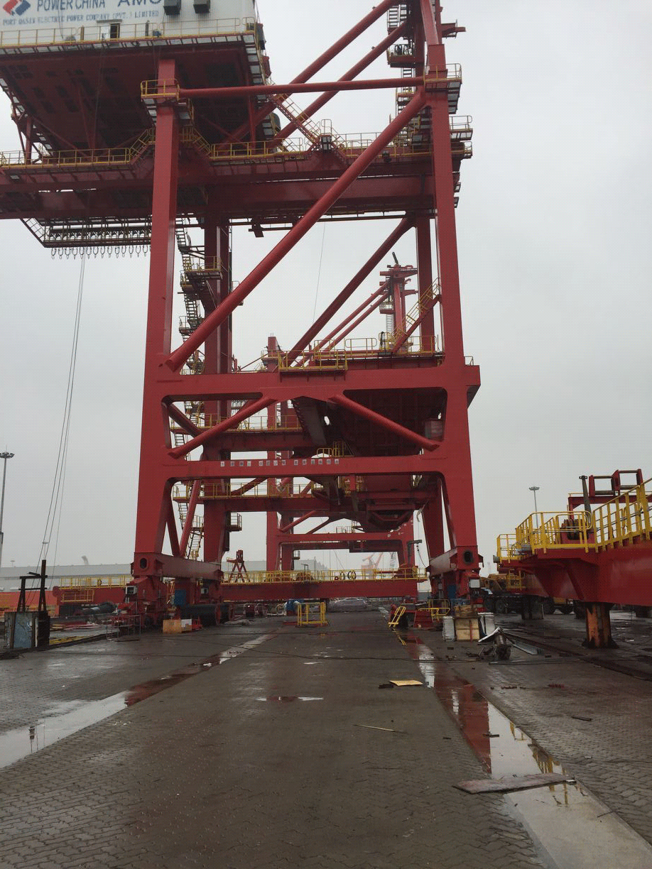 巴基斯坦1500t卸船机安装项目(图1)